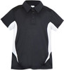 P346KS Kids Accelerator Polo Black/White