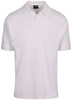 P777HS Mens 100% Cotton Pique Knit Polo White