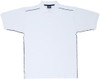 P700HB Mens 100% Cotton Pique Knit with Piping White/Black