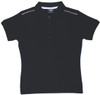 P700LD Ladies 100% Cotton Pique Knit with Piping Black/White P700LD Ladies 100% Cotton Pique Knit with Piping Black/White