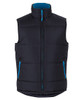 3ACV JB's Wear Puffer Contrast Vest Black/Aqua 3ACV JB's Wear Puffer Contrast Vest Black/Aqua