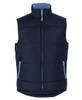 3ACV JB's Wear Puffer Contrast Vest Navy/Light Blue