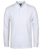 S2ML C of C L/S Pique Polo White
