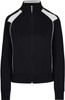 F400UN Unbrushed Fleece Sweater for Ladies/Juniors Black/White