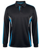 7CLP JB's Wear Podium L/S Cool Polo Black/Aqua/Grey 7CLP JB's Wear Podium L/S Cool Polo Black/Aqua/Grey