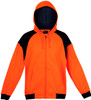 F303HZW Mens Shoulder Contrast Zipper Hoodies Orange/Navy F303HZW Mens Shoulder Contrast Zipper Hoodies Orange/Navy