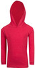 F394KS Kids Fusion T-Shirt Hoodies Red Marl