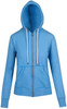 FZ75UN Ladies/Junior Greatness Heather Zip Hoodie Sapphire Heather