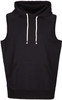 F660PS Mens Heather Sleeveless Hoodie Black F660PS Mens Heather Sleeveless Hoodie Black