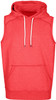 F660PS Mens Heather Sleeveless Hoodie Red Heather