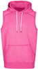 F660PS Mens Heather Sleeveless Hoodie Hot Pink Heather