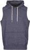 F660PS Mens Heather Sleeveless Hoodie Navy Heather