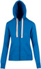 FZ99UN Ladies/Junior Heavy Zip Fleece Hoodie Azure FZ99UN Ladies/Junior Heavy Zip Fleece Hoodie Azure