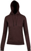 TH22UN Ladies/Junior Kangaroo Pocket Hoodie Brown