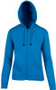 TZ66UN Ladies/Juniors Zipper Hoodies with Pocket Azure TZ66UN Ladies/Juniors Zipper Hoodies with Pocket Azure