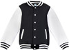 F160BB Babies Varsity Jacket Black/White F160BB Babies Varsity Jacket Black/White