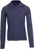 F389HZ Mens Greatness Half Zip Mock Neck Navy Heather