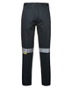 6MDNT JB's Wear Mercerised Work Trouser with Reflective Tape Green