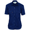 3231 DNC Ladies Cotton Drill Work Shirt - Short Sleeve Navy 3231 DNC Ladies Cotton Drill Work Shirt - Short Sleeve Navy