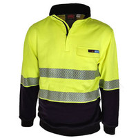 3424 DNC HiVis 1/2 Zip FR HRC2 D/N Jumper Orange/Navy 3424 DNC HiVis 1/2 Zip FR HRC2 D/N Jumper Orange/Navy