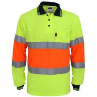 3709 DNC Hi-Vis Cool-dry 2T Bio-motion D/N Polo Yellow/Orange
