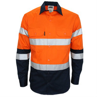 3976 DNC HiVis 2 Tone Biomotion taped shirt Orange/Navy 3976 DNC HiVis 2 Tone Biomotion taped shirt Orange/Navy