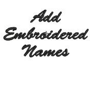Add Embroidered Names