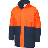 3766 DNC HiVis Two Tone Parka Orange/Navy 3766 DNC HiVis Two Tone Parka Orange/Navy
