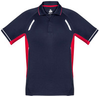 P700KS Kids Renegade Polo Navy/Red/Silver
