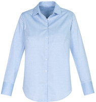 S016LL Camden Ladies Long Sleeve Shirt Blue S016LL Camden Ladies Long Sleeve Shirt Blue