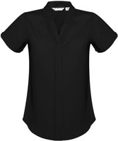 S628LS Ladies Madison Short Sleeve Black S628LS Ladies Madison Short Sleeve Black