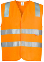 Syzmik Workwear ZV999 Unisex Hi Vis Basic Vest Orange Syzmik Workwear ZV999 Unisex Hi Vis Basic Vest Orange