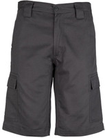 Syzmik Workwear ZW012 Mens Drill Cargo Short Charcoal Syzmik Workwear ZW012 Mens Drill Cargo Short Charcoal