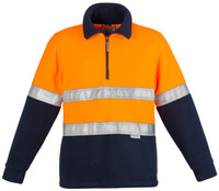 Syzmik Workwear ZT461 Mens Hi Vis Fleece Jumper - Hoop Taped Orange/Navy Syzmik Workwear ZT461 Mens Hi Vis Fleece Jumper - Hoop Taped Orange/Navy
