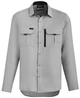 Syzmik Workwear ZW460 Mens Outdoor L/S Shirt Silver Syzmik Workwear ZW460 Mens Outdoor L/S Shirt Silver