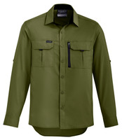 Syzmik Workwear ZW460 Mens Outdoor L/S Shirt Army Syzmik Workwear ZW460 Mens Outdoor L/S Shirt Army