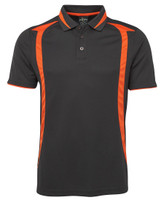 7SWP JB's Wear Swirl Polo Charcoal/Orange