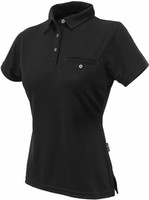 1163 Stencil Boston Ladies S/S Polo Black 1163 Stencil Boston Ladies S/S Polo Black