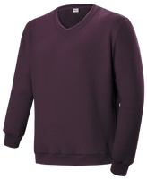 CJ1617 Bocini Adults V Neck Fleece Jumper Maroon CJ1617 Bocini Adults V Neck Fleece Jumper Maroon