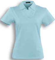 CP0436 Ladies Cotton Spandex Polo Sky Blue CP0436 Ladies Cotton Spandex Polo Sky Blue