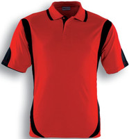 CP0532 Unisex Adults Breezeway Contrast Polo Red/Black