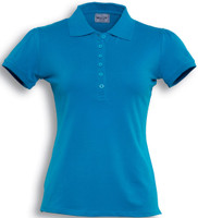 CP0915 Ladies Fashion Polo Cyan CP0915 Ladies Fashion Polo Cyan