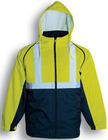 SJ0642 Bocini Adults Hi-Vis 3 In 1 Jacket With Reflective Tape Yellow/Navy SJ0642 Bocini Adults Hi-Vis 3 In 1 Jacket With Reflective Tape Yellow/Navy