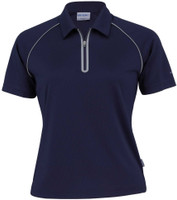 WDGDP Gear For Life Dri Gear Dimension Polo - Womens Navy/Aluminium WDGDP Gear For Life Dri Gear Dimension Polo - Womens Navy/Aluminium