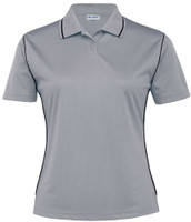 WDGHP Gear For Life Dri Gear Hype Polo - Womens Aluminium/Black WDGHP Gear For Life Dri Gear Hype Polo - Womens Aluminium/Black