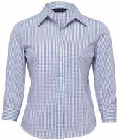 WTF Gear For Life The Folio Check Shirt - Womens Navy/Black WTF Gear For Life The Folio Check Shirt - Womens Navy/Black