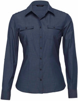 WTG Gear For Life The Grange Shirt - Womens Indigo WTG Gear For Life The Grange Shirt - Womens Indigo