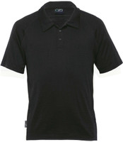 EGMSP Gear For Life Merino Short Sleeve Polo - Mens Black EGMSP Gear For Life Merino Short Sleeve Polo - Mens Black