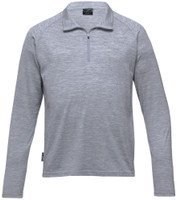 EGMZ Gear For Life Merino Zip Pullover - Mens Grey Marle EGMZ Gear For Life Merino Zip Pullover - Mens Grey Marle