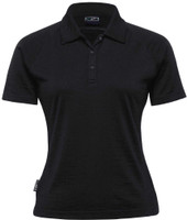 WEGMSP Gear For Life Merino Short Sleeve Polo - Womens Black WEGMSP Gear For Life Merino Short Sleeve Polo - Womens Black